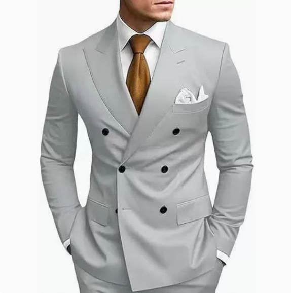 Light gray suit and trousers