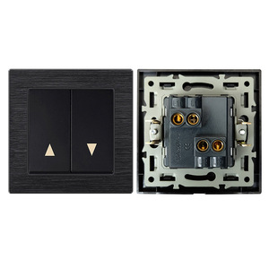 中国英国/EU Standard Electric 10A 1グループとソケットコンピュータパネル壁ライトボタンスイッチ - Product Image 1