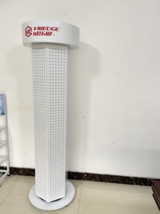 Einzelhandel geschäft Boden halterung Großhandel Metall 6-seitige Peg board Display Rack rotierende Regal Regal Store Halterung Rotator Display - Product Image 3