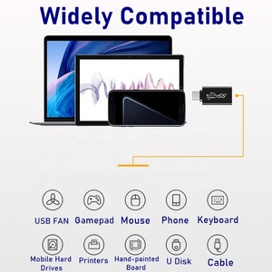 อะแดปเตอร์ USB 3.0/3.1 Type-C,ตัวแปลง OTG ชนิด10GB C USB C ตัวผู้เป็นตัวแปลง USB ตัวเมียสำหรับ Macbook Xiaomi Samsung S20 USBC ตัวเชื่อมต่อ OTG - Product Image 5