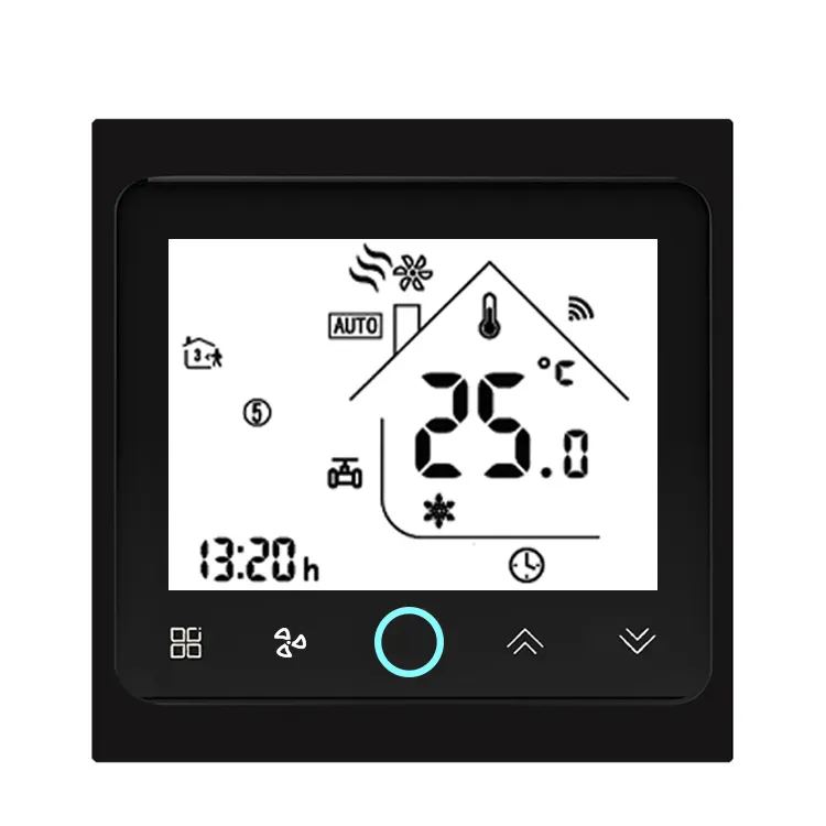 Controllo APP due/quattro tubi ventilconvettore hvac termostato intelligente condizionatore d'aria wifi termostato modbus ac