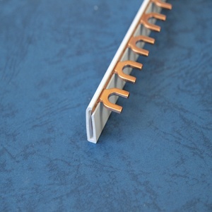 2P Fork <strong>Type</strong> Bus Bar Terminals Electrical Copper <strong>Busbar</strong> for Circuit Breaker - Product Image 2