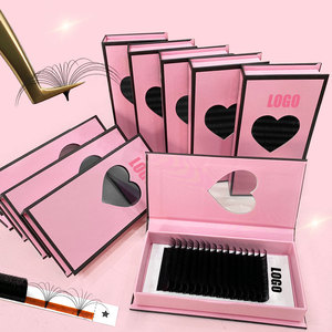 Abonnie Velvet Lash Extension Supplies <span class=keywords><strong>0.03</strong></span> 0.05 Matte Black Cashmere Noir Lash Extension Trays Easy To Fan <span class=keywords><strong>Eyelash</strong></span> <span class=keywords><strong>Extensions</strong></span>