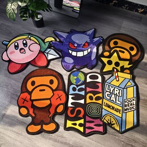 Thảm trải sàn cao cấp thủ công 3D nổi, thiết kế riêng, lông xù mềm mại 10mm bằng nylon, dành cho phòng khách hiện đại - Product Image 1