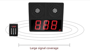 Sistema de llamadas de número de cliente inalámbrico Buscapersonas de restaurante Sistema de gestión de colas Altavoz Pantalla de 3 dígitos para negocios - Product Image 5