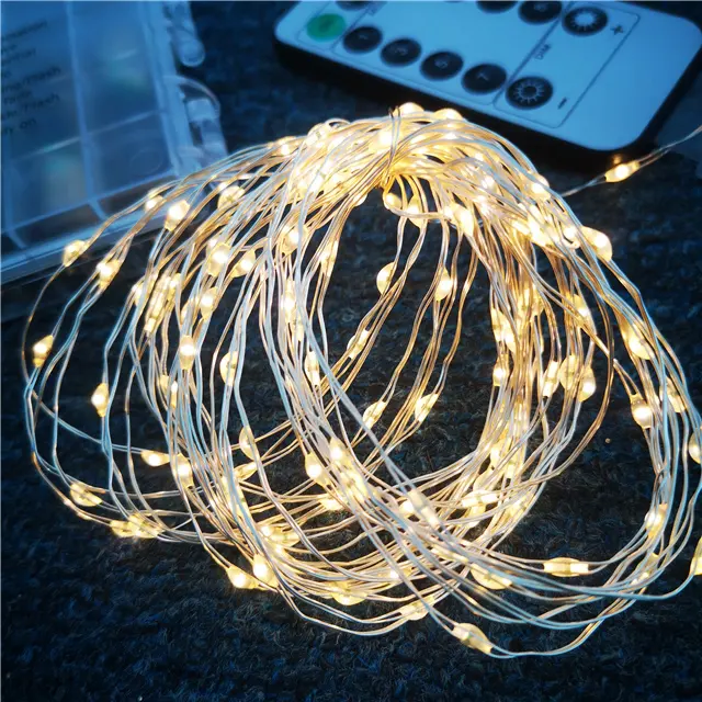 Starry sky decorative lights holiday light string, battery box flashing lights with customizable