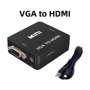 Convertidor de alta calidad 1080P Mini HD MI a VGA Convertidor de entrada Mini HD MI a salida VGA para proyector de computadora portátil - Product Image 3