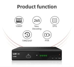 2024 Tây Ban Nha tdt Bộ giải mã <span class=keywords><strong>DVB</strong></span>-T <span class=keywords><strong>T2</strong></span> H.265 HEVC FTA Full <span class=keywords><strong>HD</strong></span> mặt đất kỹ thuật số TV Tuner 1080P mặt đất TV Receiver cho EU nước - Product Image 2