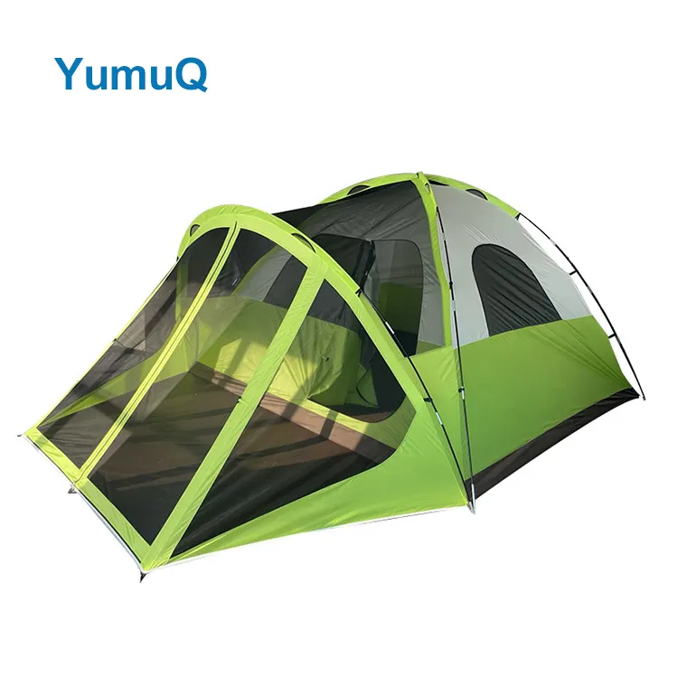 YumuQ hızlı açık aile turizmi rüzgar geçirmez seyahat kış çadır 10 kişi kamp açık yaşam alanı ile