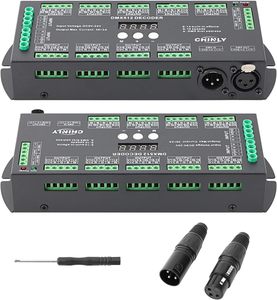 Decodificador DMX de 36 canales, controlador de atenuación 2A/CH, RGB, RGBW, controlador de tira de LED, 1/2 canales, 1/2
