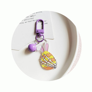 100 adet mini sevimli mor renk serisi hayvan desen karikatür tavşan anahtarlık hediye çocuk schoolbag için anahtar dekor - Product Image 3