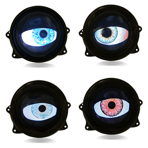 Idison E10หน้าจอ LED แบบกำหนดเองที่มีความยืดหยุ่นไฟ LED เดวิลตาแองเจิลแบบ DIY ภาพ8โหมดไฟหน้าปีศาจตา - Product Image 4