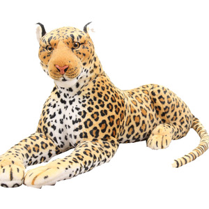 Simülasyon leopar peluş oyuncak Rag bebek leopar panter <span class=keywords><strong>s</strong></span>üsler PP çocuk doğum günü pamuk hediye erkek kaplan Unisex 10 adet