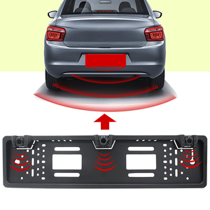 Car Parking <strong>Sensor</strong> Kit Auto <strong>Reversing</strong> Radar European License Plate Camera Front Back Electromagnetic Monitor <strong>System</strong> 3 <strong>Sensors</strong> - Product Image 2