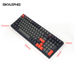Precio de fábrica Skyloong 98 teclas 3 modos Inalámbrico Conexión rápida Gateron interruptores mecánicos PBT keycaps keybaords para Gamer - Product Image 5