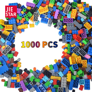 JIESTAR <strong>TOY</strong> 1000 Pcs Classic Bulk Small Block Classic Building Bricks Set Basic Building Blocks Compatible with <strong>All</strong> Major Brands - Product Image 1