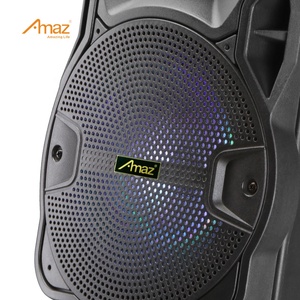 Alto-falante amaz 15 polegadas, alto-falante profissional sem fio, amplificador