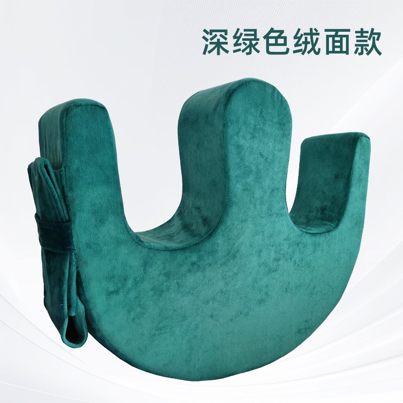 Velours vert foncé, 13 cm de long (avec liens)