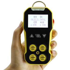 YIGU fabrika taşınabilir BH-4A gaz dedektörü analizörü hava kalitesi monitör EX H2S CO O2 PM2.5 - Product Image 4