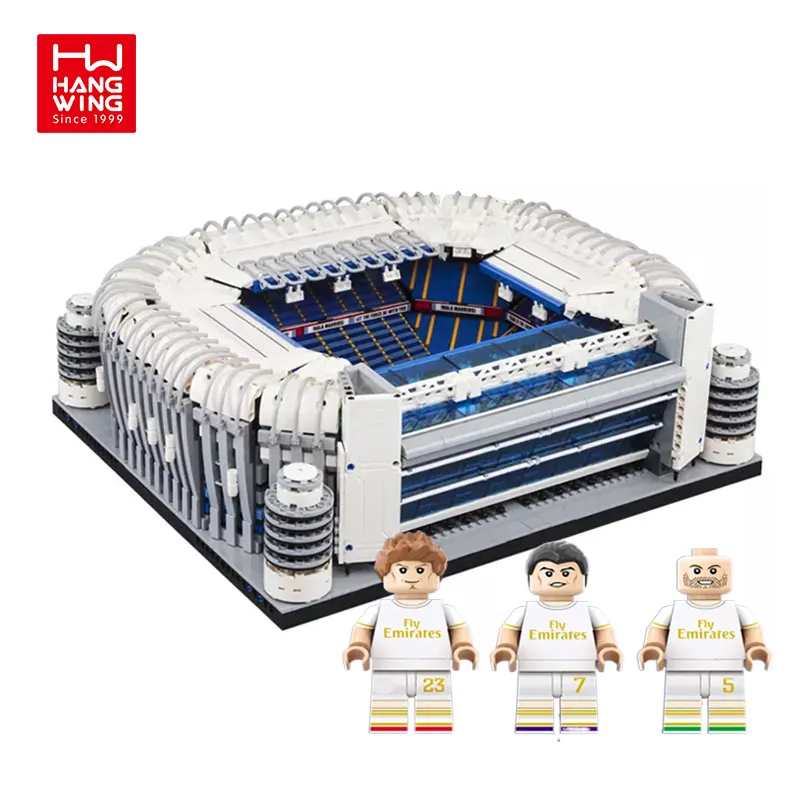 4750PCS 1:600 Bernabeu 경기장 모델 빌딩 블록 컬렉션 제품 desgin 팬 성인 어린이 벽돌 장난감 세트