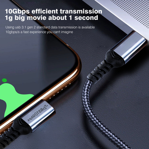 Custom USB 3.0 2.0 or Type C to Type-C or 8 Pin <strong>Data</strong> Cables Mobile Cell Phone 1M 2 3 M Fast Charging Nylon 90 Degrees <strong>Data</strong> Line - Product Image 6