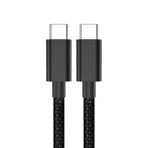 新设计1m尼龙编织PD 60W 100W USB C至C磁性存储C型快速充电电缆，适用于iPhone系列15 16平板电脑