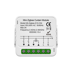 Tuyaスマートライフ1ギャングZigbeeWiFiカーテンスイッチモジュールローラーシャッターブラインドモーターホームGoogleAlexa音声制御 - Product Image 1