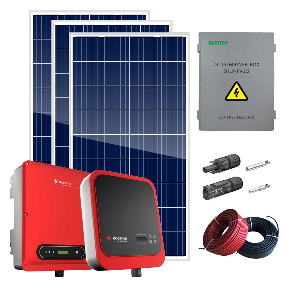 Sistema de seguimiento solar fotovoltaico europeo, 5kw, 10kw, planta de energía solar, 5kw, en red