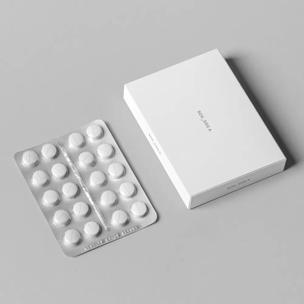 Boîte de papier médical à impression personnalisée de Guangzhou, boîtes pliantes, emballage de médicaments, boîte plate