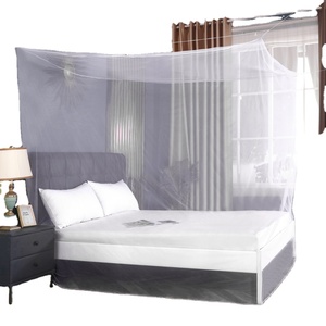 White Cheap <strong>square</strong> Rectangular Hanging Mosquito <strong>Net</strong> Single Double Bed - Product Image 2
