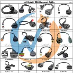 可定制OBDII OBD2电缆OBD收集公母扩展分离器各种长度端口OBD1至OBD2适配器 - Product Image 6