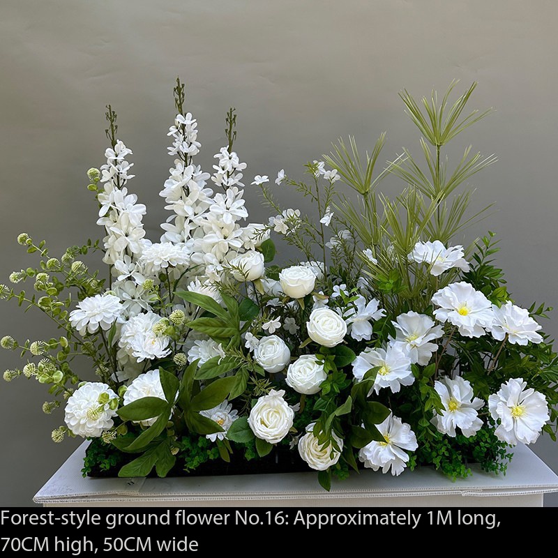 16Dépôt d'ensemble de paysage de plantes artificielles