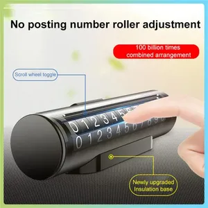 一時駐車場カード電話番号カードプレート電話番号自動ダッシュキットアクセサリーパークストッププレート - Product Image 4