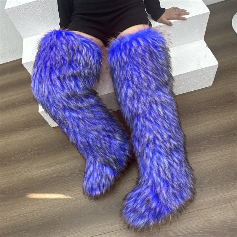 Fourrure de raton laveur bleu