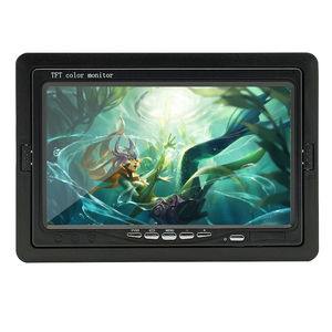Pantalla de Monitor de 7 pulgadas para coche, 12V-24V, pantalla TFT LCD HD a Color de 7 pulgadas para CCTV automático, soporte o carcasa de cámara de respaldo de visión trasera inversa - Product Image 2