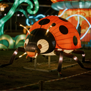 Năm mới của Trung Quốc Halloween phục sinh và giáng sinh zigong <span class=keywords><strong>Ladybug</strong></span> lụa đèn lồng cho các dịp lễ hội - Product Image 1