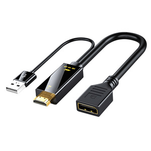 HDMI HDTV a Displayport adattatore con cavo di alimentazione USB2.0 4K 30Hz adattatore HD a DP gioco Computer con cavo di visualizzazione - Product Image 1