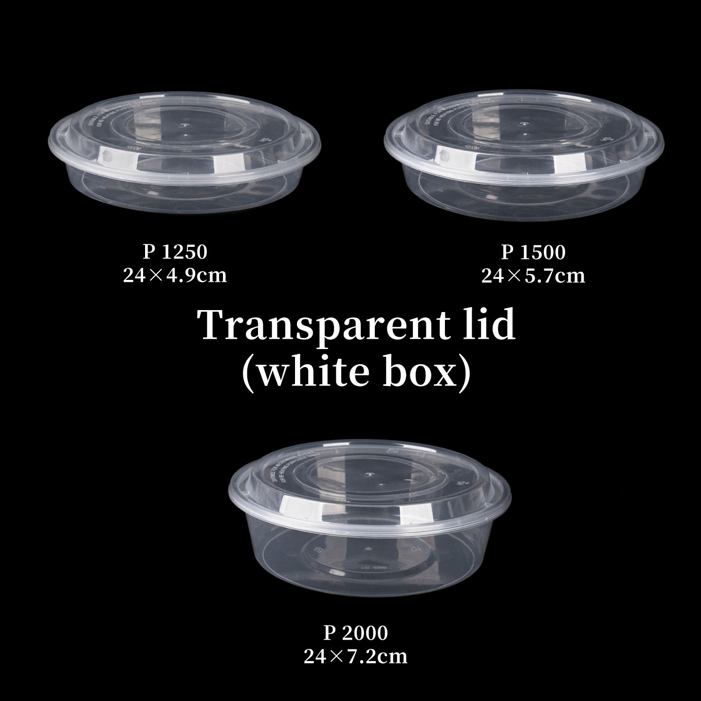 Couvercle transparent Boîte transparente