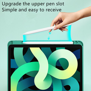 Funda con diseño funcional para teclado de iPad, carcasa con ranura para bolígrafo, Pro 11, Air4, 10, 9