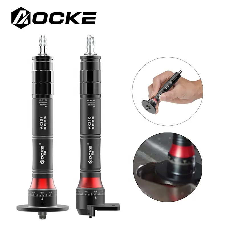 AOCKE AX2 Mini máquina de biselado neumático herramienta de Chaflán de desbarbado de Metal desbarbado de esquina de arco de recorte ajustable de mano