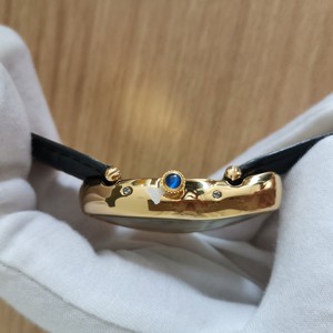 אופנה היפ הופ ספרות רומיות מופשטות ומעוותות צורת עיצוב שעון מתכה מעוקל - Product Image 4