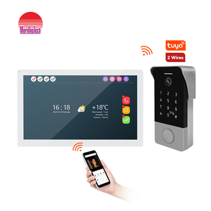 4 cables Villa VDP Kit 2 vías AHD intercomunicador detección de movimiento sistema de seguridad Video puerta teléfono Video sistema de intercomunicación