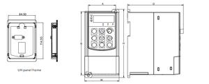Taili CE ac <strong>inverter</strong> vfd 220V fast start/stop vfd UH Series 750W-2.2KW <strong>input</strong> 220V Single Phase output 220V Three Phase - Product Image 6