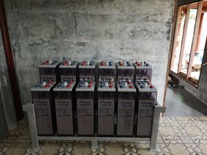 Recharagle kurşun asit pil OPZS 2 v 600ah pil