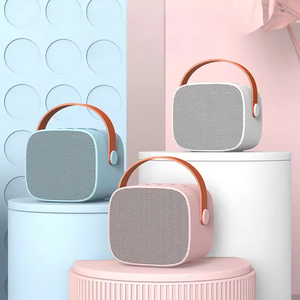 ワイヤレスマイク付き高品質スピーカー小型Bluetoothマイクポータブルサウンドシステムカラオケミニマイクマシン子供用