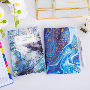 Agenda del taccuino con Logo personalizzato lista di cose da fare mensile non datata e libro settimanale del diario aziendale del Thread del Planner - Product Image 1