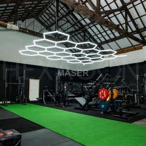 Garaj altıgen ışıkları kısılabilir petek LED ışık atölye araba yıkama istasyonu dükkanı için detaylandırma lambası - Product Image 1