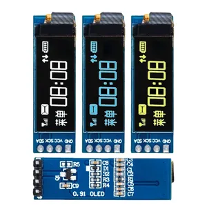0.91 Inch OLED Module 0.91&quot; White Blue 128X32 <strong>LCD</strong> LED Display 0.91&quot; IIC Communicate for <strong>Arduino</strong>