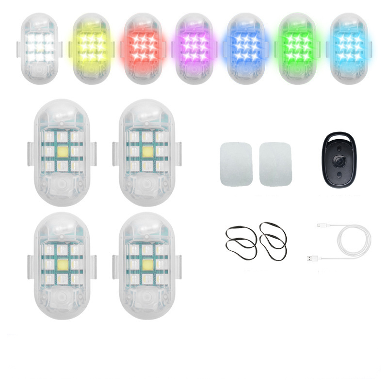 4 RGB LUZ CON CONTROL REMOTO