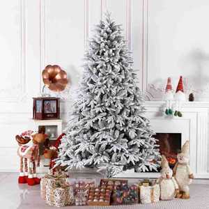 210CM立っているクリスマスツリースノーフレーク装飾付き落下雪効果工場PE混合PVC - Product Image 2